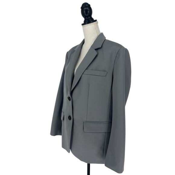 Anine Bing Gray Classic Blazer - Picture 5 of 11